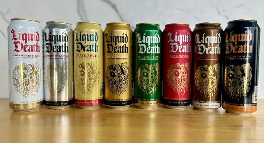 LiquidDeath 創業故事 品牌策略 消費品牌 內容行銷 商業模式 創辦人 品牌護城河 E_QS D_IR