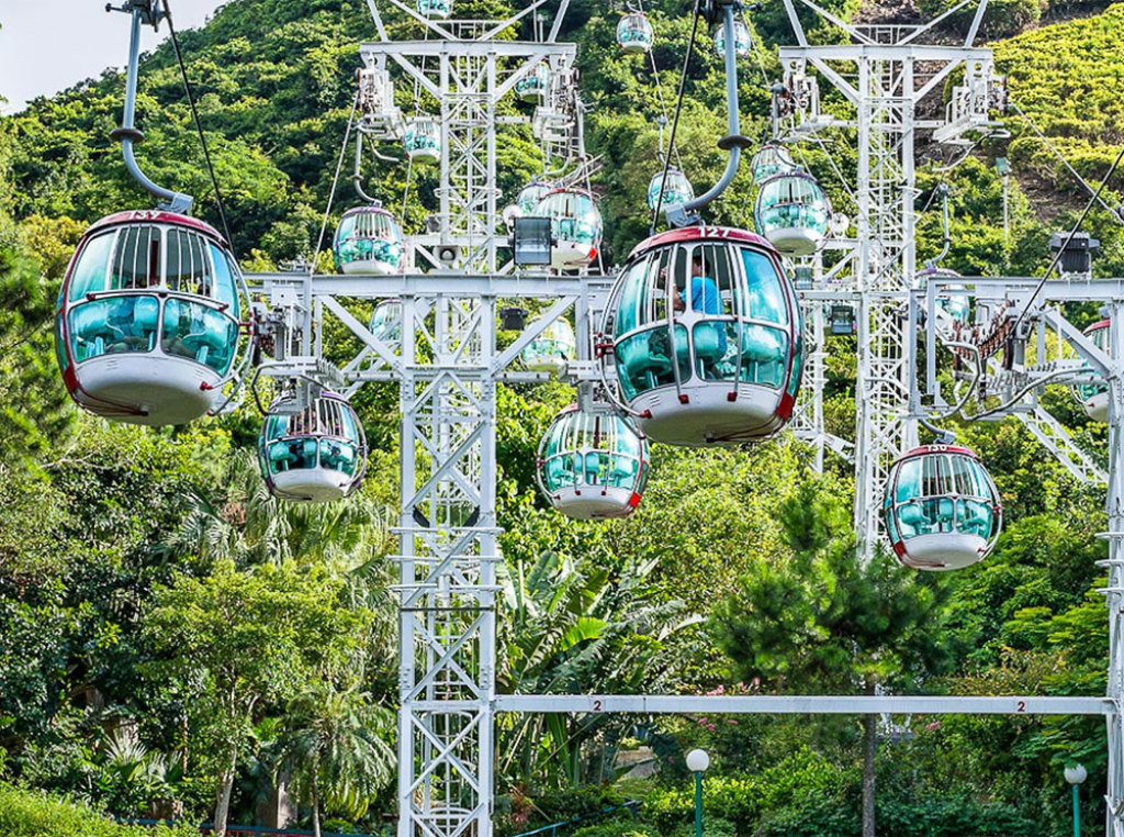 海洋公園-纜車欣賞港島南區景色