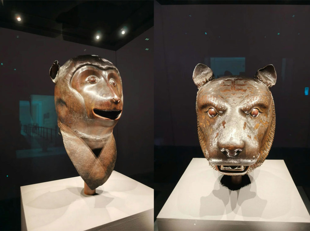 深圳國際美術館｜4件圓明園獸首-猴、虎