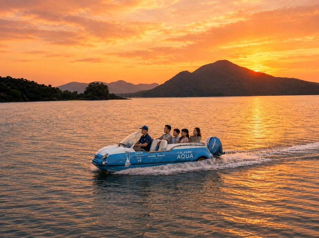 先乘海上禮賓專車賞日落 上岸再歎海景盛宴